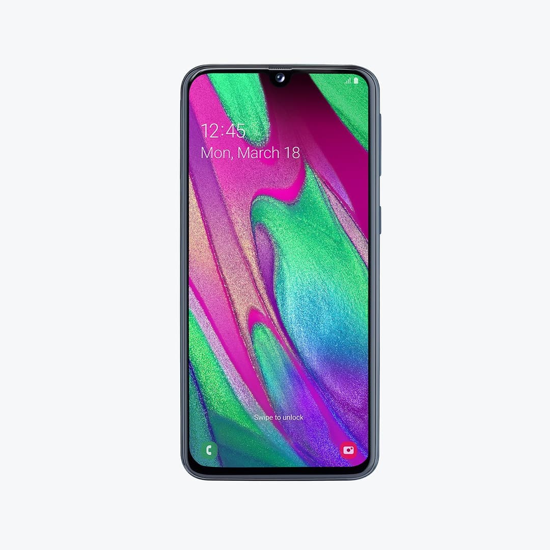 Image of a Samsung Galaxy A40.