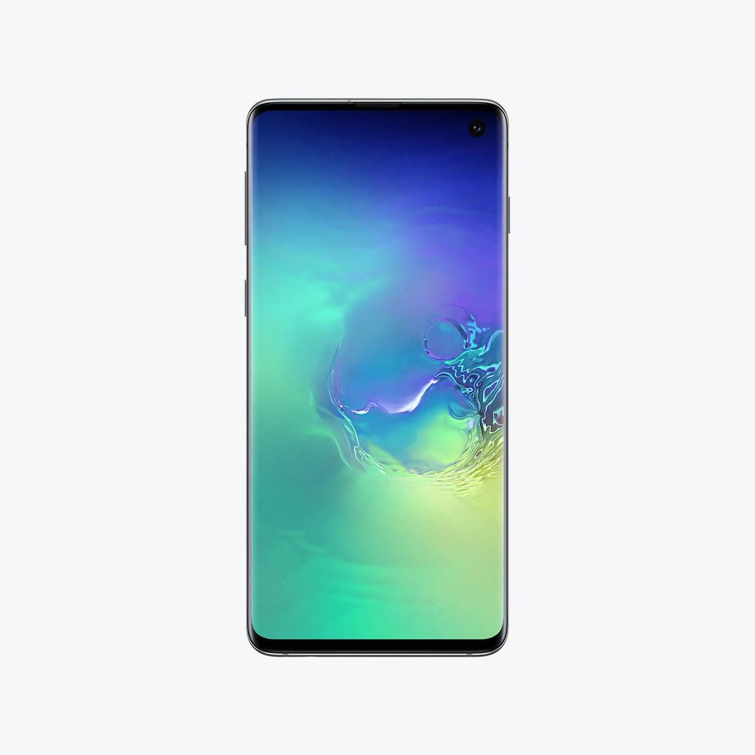 Image of a Samsung Galaxy S10.